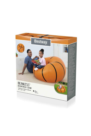 Pripučiamas fotelis Bestway Oranžinė 114 x 112 x 66 cm Krepšinis