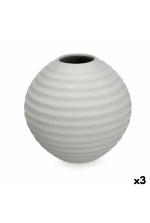 Vaza Pilka Keramikinis 25 x 25 x 25 cm (3 vnt.) Sfera