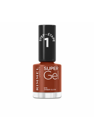 nagų lakas Rimmel London Super Gel Nº 075 Amber glow 12 ml