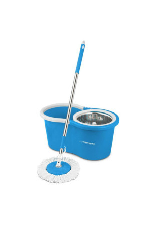 Mop with Bucket Esperanza EHS006 Mėlyna Balta Mikro audinys