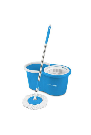 Mop with Bucket Esperanza EHS005 Mėlyna Balta Mikro audinys