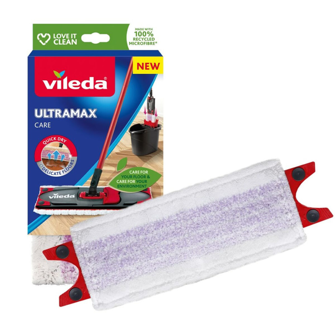 Keičiamas šepetys grindims Vileda Ultramax Care (1 vnt.)