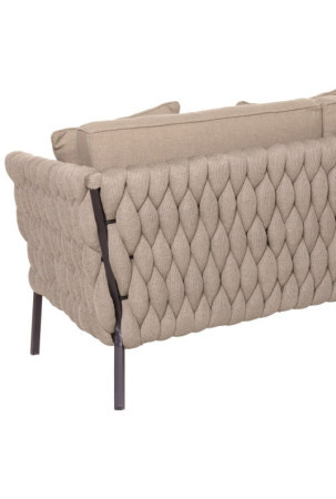 Sodo sofa Rebecca Juoda Šviesiai rudas Aliuminis 86 x 83 x 74 cm