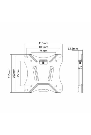 TV laikiklis Neomounts NM-W25BLACK 10" 30" 25 kg