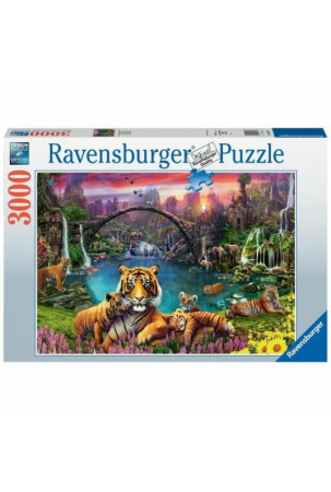 Dėlionė Ravensburger Tigers in the lagoon 3000 Dalys