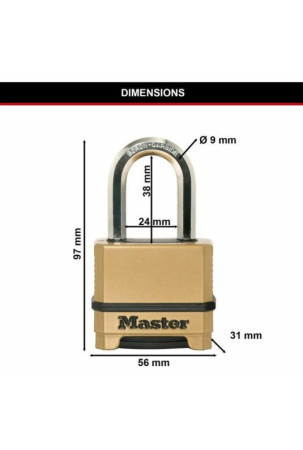 Kombinuota spynelė Master Lock