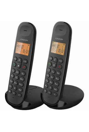 Fiksuotojo ryšio telefonas Logicom DECT ILOA 255T DUO Juoda