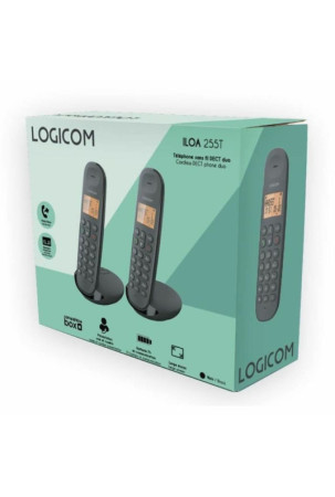 Fiksuotojo ryšio telefonas Logicom DECT ILOA 255T DUO Juoda