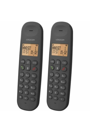 Fiksuotojo ryšio telefonas Logicom DECT ILOA 255T DUO Juoda