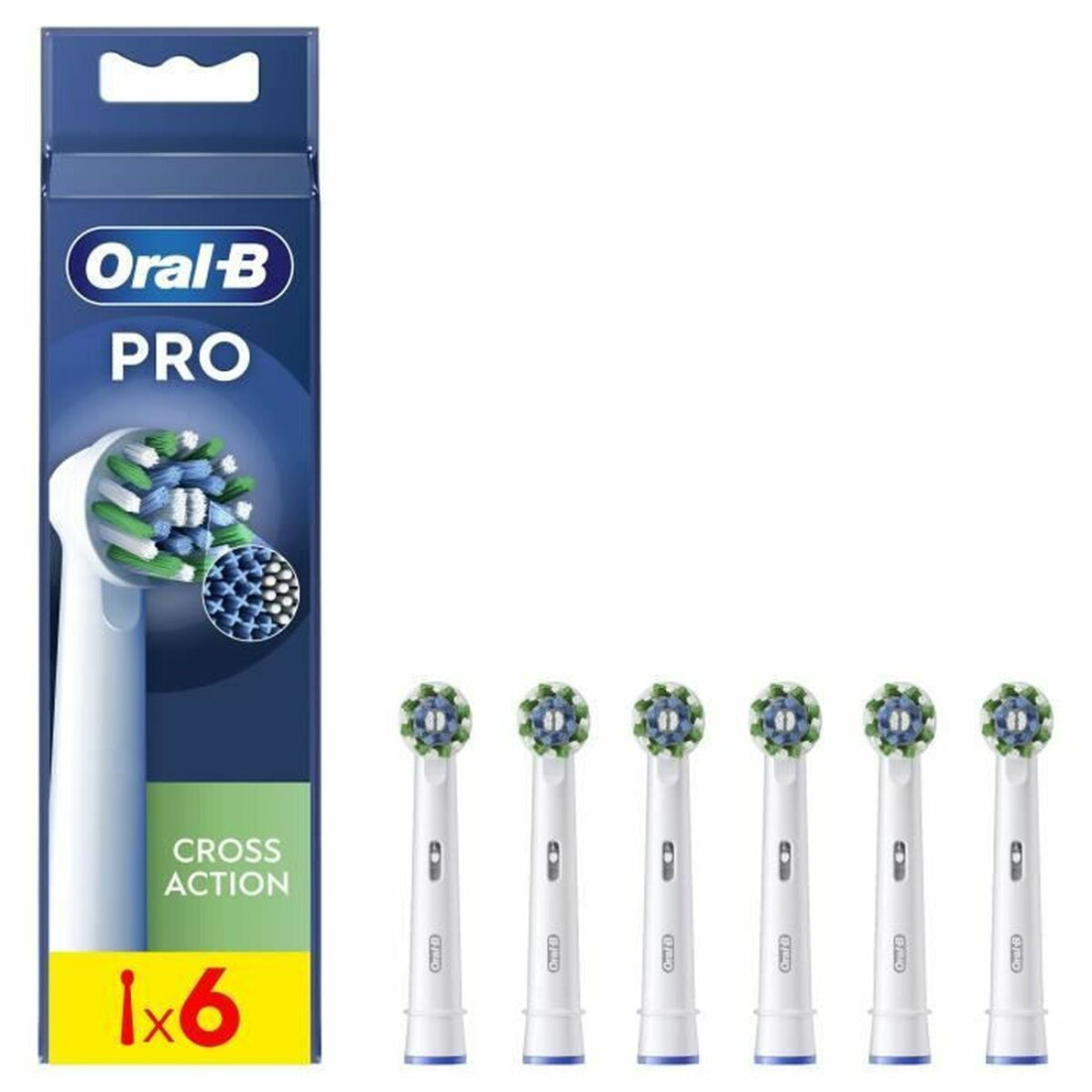 Pakeičiama galvutė Oral-B 6 vnt. Balta