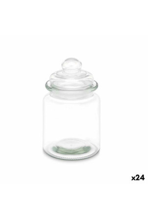 Stiklainis Skaidrus stiklas 250 ml 8 x 13 x 8 cm (24 vnt.) Su dangteliu