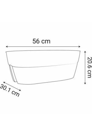 Stiklainis EDA Žalia Plastmasinis Ovalas Šiuolaikiškas