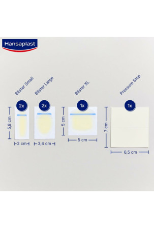 Pleistrai nuo pūslelių Hansaplast Mix 6 vnt.