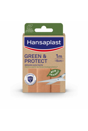 Pleistrai Hansaplast Green & Protect 10 x 6 cm 10 vnt.