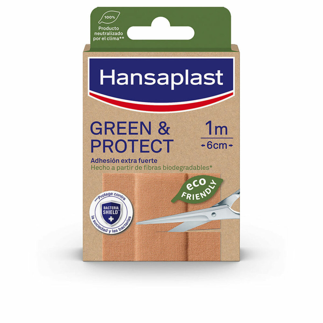 Pleistrai Hansaplast Green & Protect 10 x 6 cm 10 vnt.