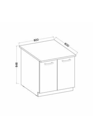 Proginiai baldai PVC Ąžuolas Plastmasinis 80 x 52 x 82 cm