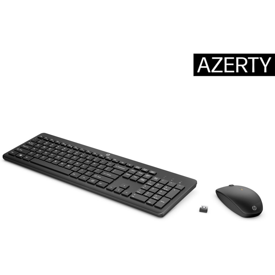 Klaviatūra ir pelė HP 3L1F0AA Azerty Prancūzų Balta Juoda