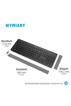 Klaviatūra ir pelė HP 3L1F0AA Azerty Prancūzų Balta Juoda