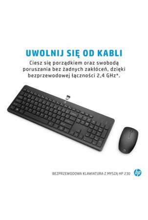 Klaviatūra ir pelė HP 3L1F0AA Azerty Prancūzų Balta Juoda