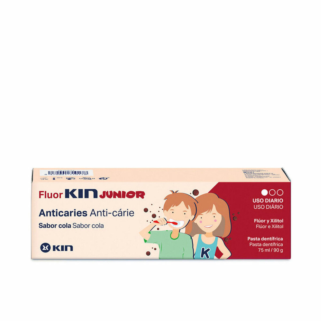 Dantų pasta Kin Fluorkin Junior 75 ml