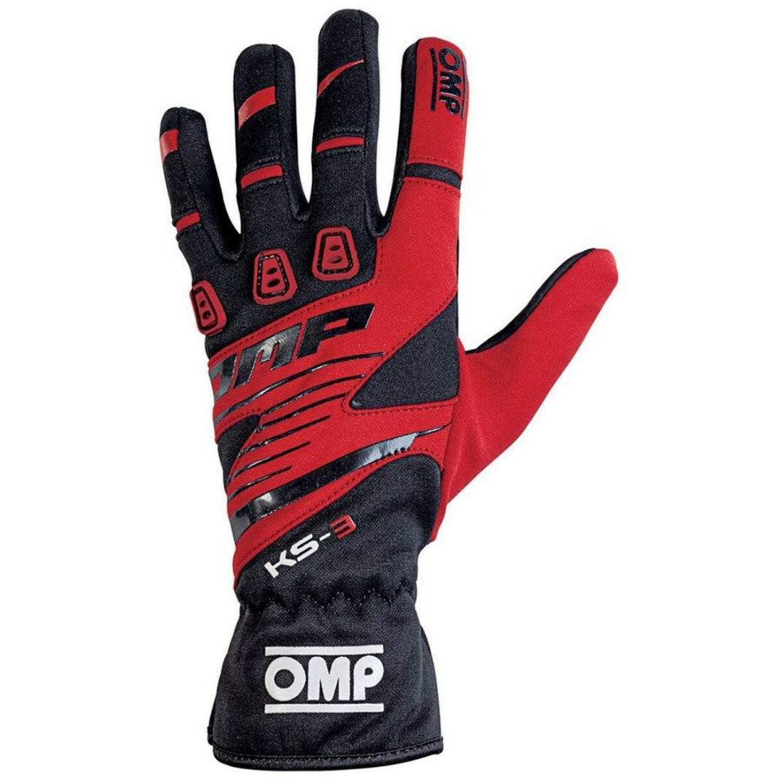 Karting Gloves OMP KS-3 Raudona / Juoda XL