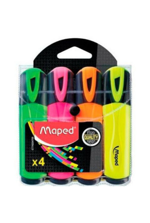 Šviečiančių markerių rinkinys Maped Fluor Quality Neon Spalvotas (3 vnt.)