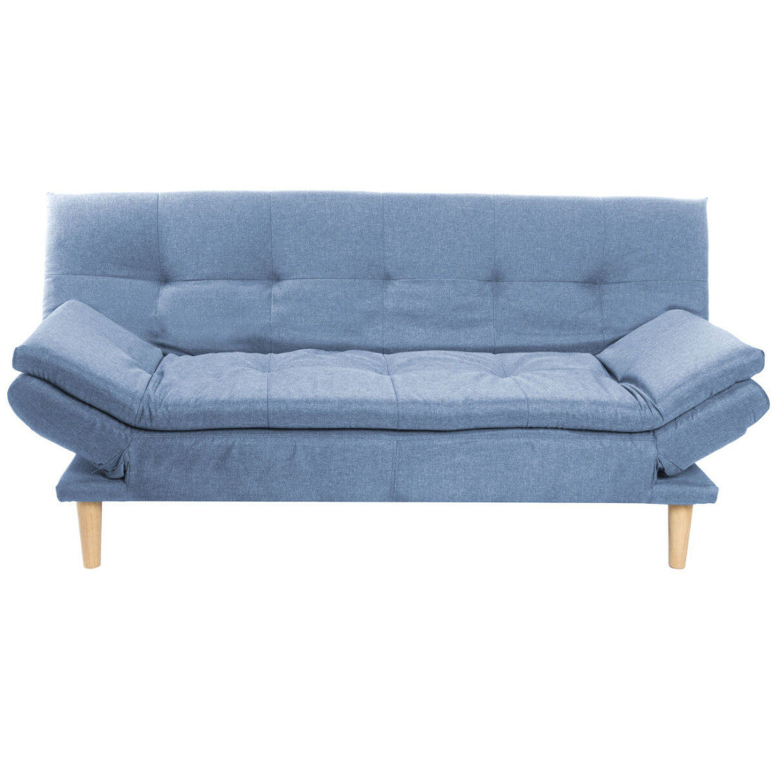 Sofa DKD Home Decor Mėlyna Dangaus mėlynumo Natūralus Medžio Scandi 180 x 85 x 83 cm