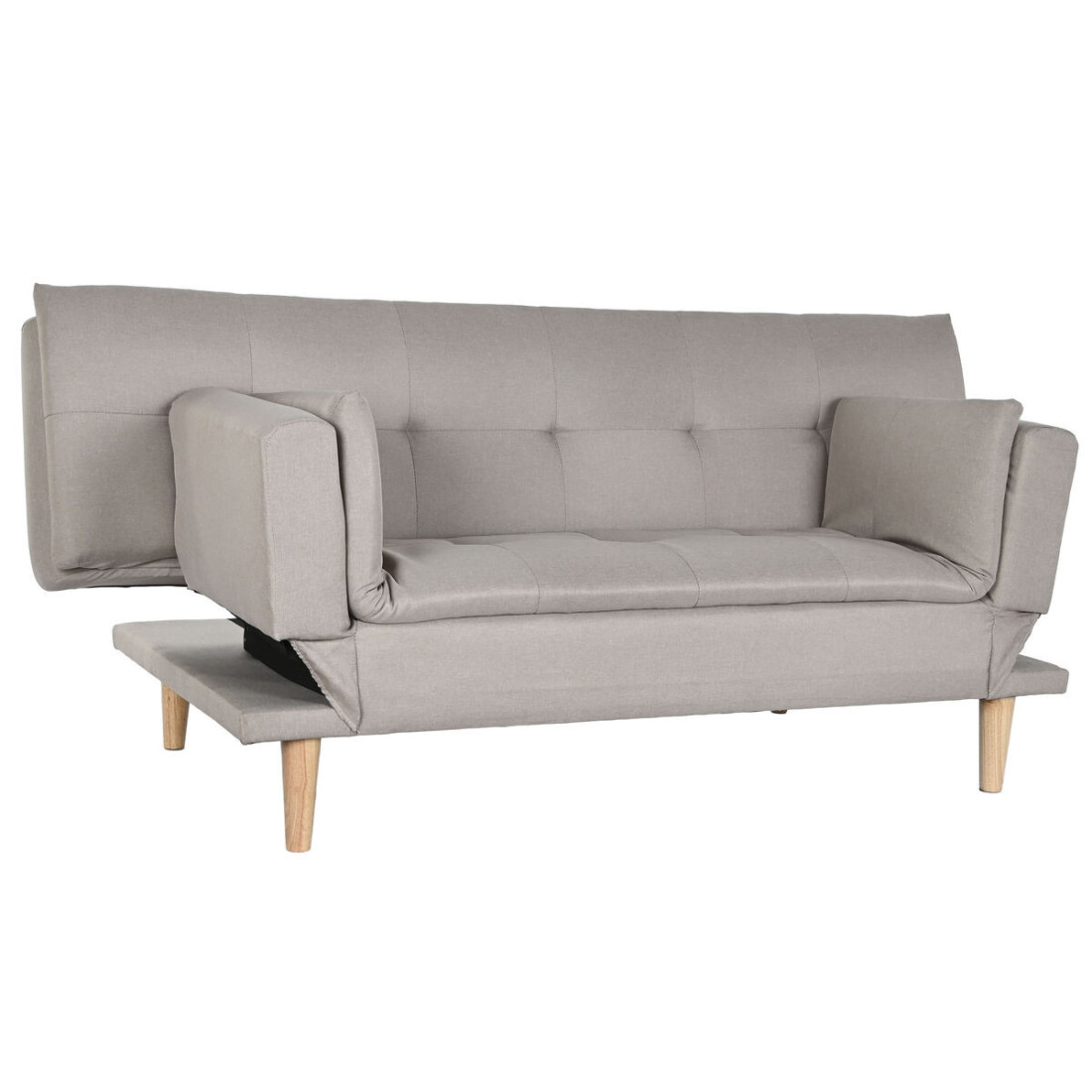 Sofa-lova DKD Home Decor Rusvai gelsva Medžio Scandi 180 x 85 x 83 cm