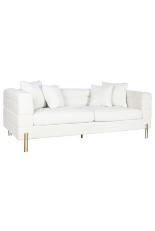 Sofa DKD Home Decor Balta Metalinis 205 x 85 x 73 cm