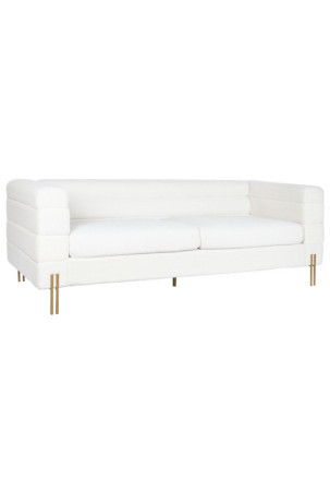 Sofa DKD Home Decor Balta Metalinis 205 x 85 x 73 cm