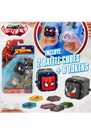 Įgūdžių žaidimas Spider-Man Battle Cubes (12 vnt.)