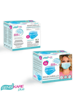 Box of hygienic masks SensiKare 50 Dalys (12 vnt.)