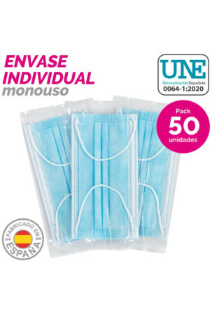 Box of hygienic masks SensiKare 50 Dalys (12 vnt.)