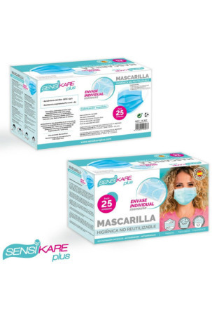 Box of hygienic masks SensiKare 25 Dalys (12 vnt.)