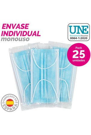 Box of hygienic masks SensiKare 25 Dalys (12 vnt.)