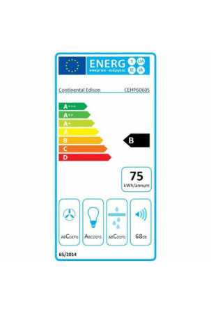 Įprastas gaubtas Continental Edison 60 cm