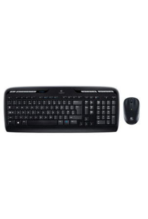 Klaviatūra ir pelė Logitech Wireless Combo MK330 Juoda Qwerty US