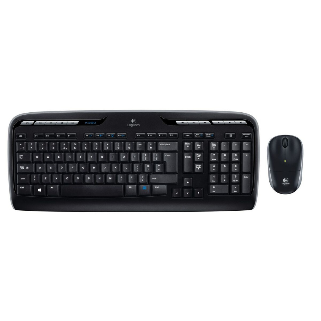 Klaviatūra ir pelė Logitech Wireless Combo MK330 Juoda Qwerty US