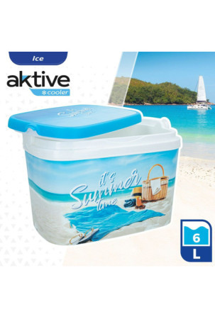 Stalo tesino rinkinys Aktive Summer Beach Plastmasinis 6 L 29 x 20 x 19,5 cm (8 vnt.)