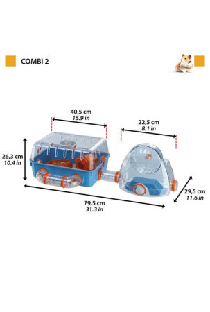 Narvas Ferplast Combi 2 Plastmasinis 79,5 x 29,5 x 29,5 cm