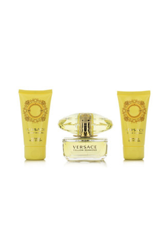 Moteriškų kvepalų rinkinys Versace EDT Yellow Diamond 3 Dalys