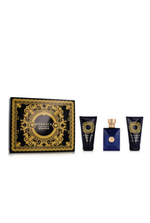 Vyriškų kvepalų rinkinys Versace EDT Dylan Blue 3 Dalys