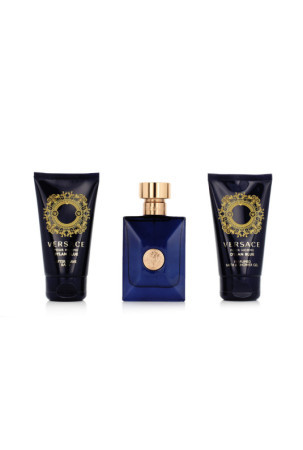 Vyriškų kvepalų rinkinys Versace EDT Dylan Blue 3 Dalys