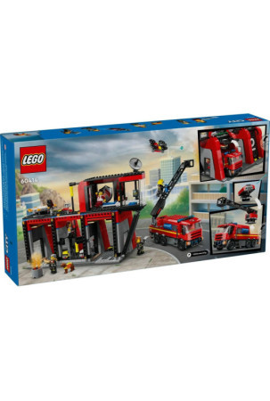 Playset Lego 60414 Fire station with Fire engine