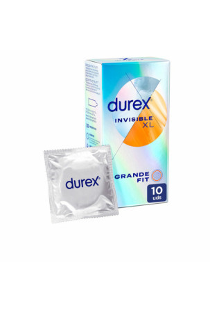 Prezervatyvai Durex Invisible XL 10 vnt.