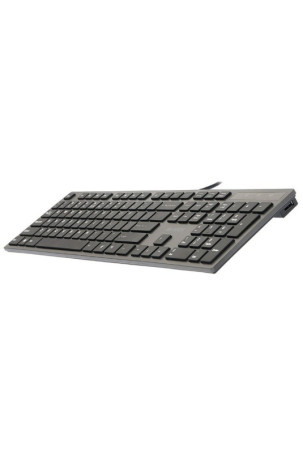 Klaviatūra A4 Tech KV-300H QWERTY Juoda Pilka Monochrominis Juoda / Pilka