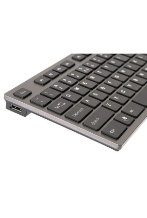 Klaviatūra A4 Tech KV-300H QWERTY Juoda Pilka Monochrominis Juoda / Pilka