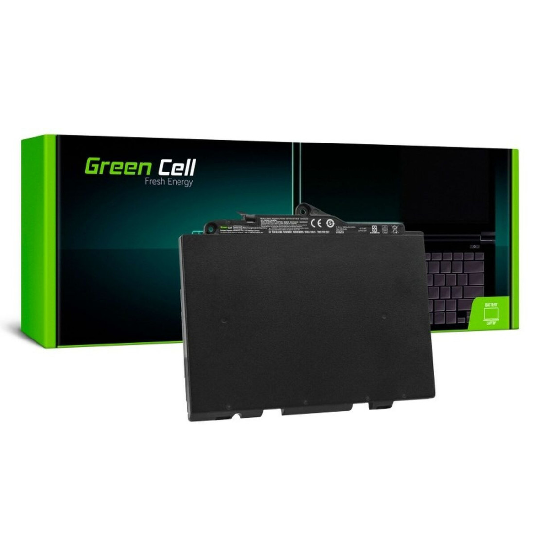 Nešiojamo kompiuterio baterija Green Cell HP143 Juoda 850 mAh