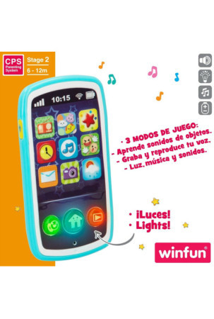 Žaislinis telefonas Winfun 7,5 x 14 x 2 cm (6 vnt.)