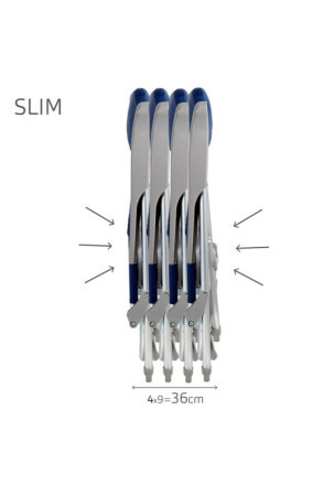 Paplūdimio kėdė Aktive Slim Sulankstomas Tamsiai mėlyna 47 x 89 x 57 cm (2 vnt.)